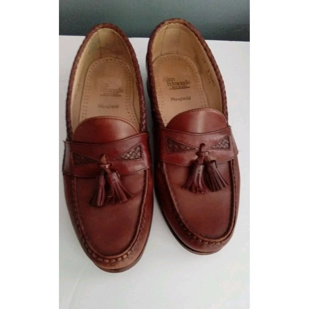 Allen Edmonds Maxfield Tassel Loafers Leather‎ Dress Shoes Brown Size 10